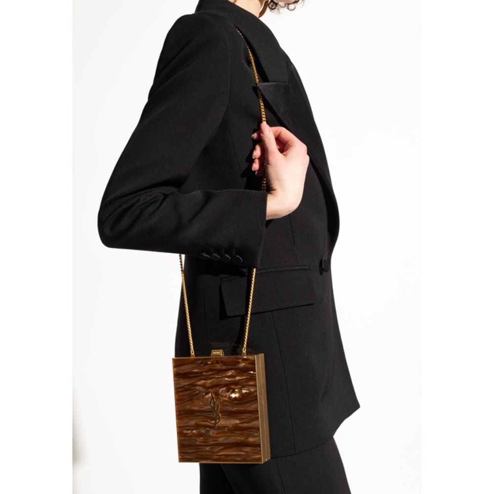 Saint Laurent Marble Pattern Tuxedo Box Bag - Picture 2 of 16